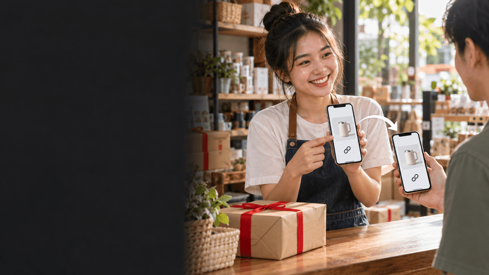 การแชร์ลิงก์แนะนำสินค้าระหว่างผู้ขายและผู้ซื้อ